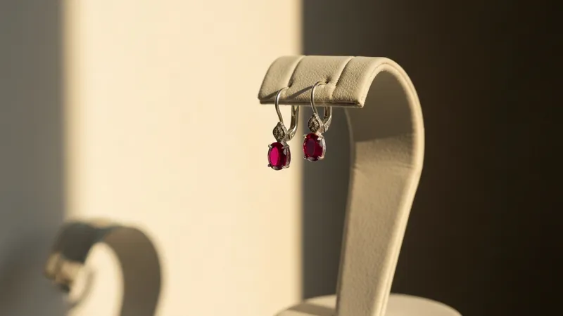 Argent sterling et rubis : une option abordable