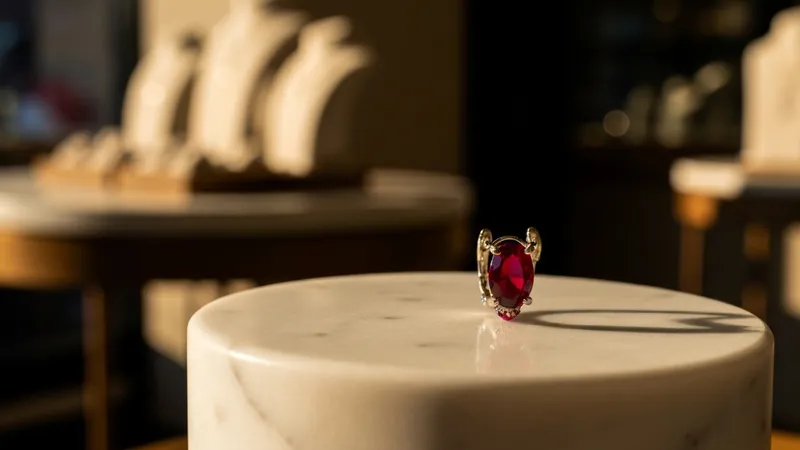 Boucles d'oreilles rubis en créoles : un classique intemporel