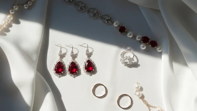 Boucles d'oreilles rubis pour les mariages : symbolisme et styles