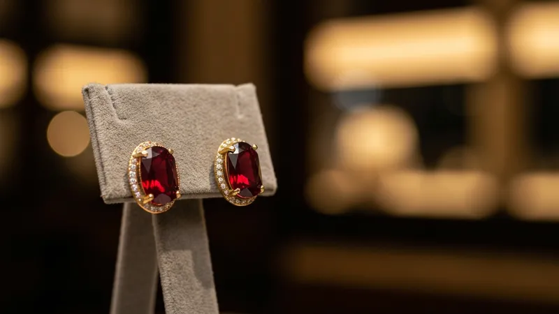 Boucles d'oreilles rubis pour les rendez-vous : élégance subtile