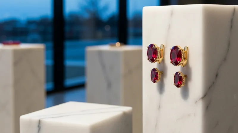 Critères de choix pour boucles d'oreilles rubis