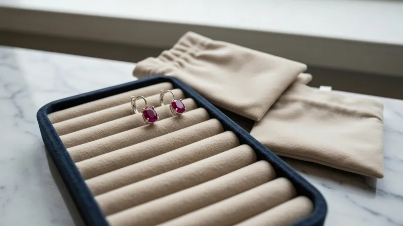 Protection pour boucles d'oreilles rubis : comment éviter les dommages